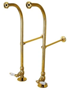 Elements Of Design DS452HCL Rigid Freestanding Supply Lines - Brass - Picture 1 of 1