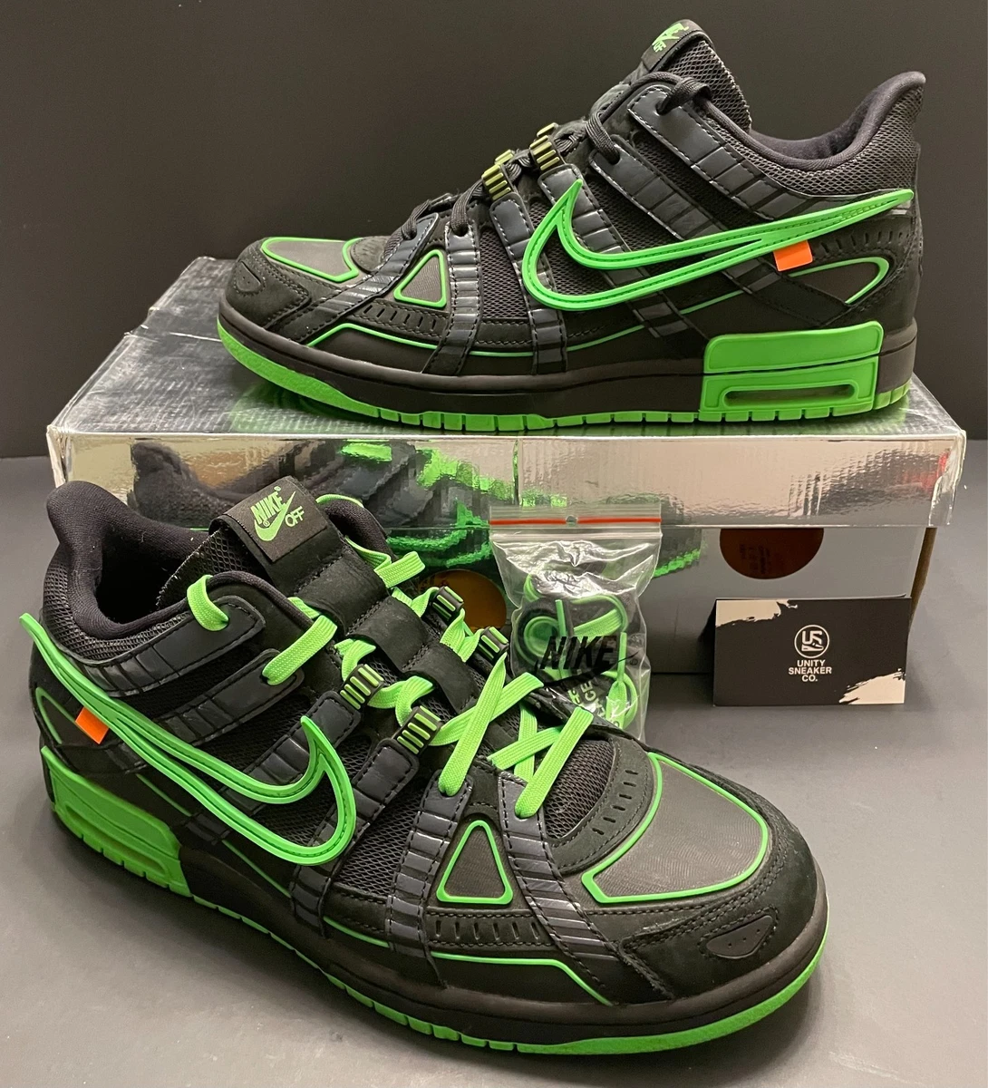 Nike Air Rubber Dunk x Off-White Low Green Strike | eBay
