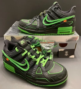 Größe 12 - Nike Air Rubber Dunk x Off-White Low Green Strike🧪 LEICHT GETRAGEN! VNDS - Bild 1 von 7