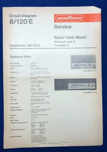 NordMende Service information Manual / Norma-Luxus C Turandot C - 8/120E - Picture 1 of 1