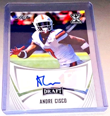 2021 Leaf Andre Cisco RC Auto  JAX JAGUARS NFL GEM MINT?  SHIPS USPS 1st Class - Image 1 of 2