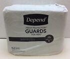 Depend Incontinence Guards/Incontinence Pads for Men/Bladder control Pads, 52Ct