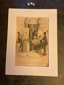 Charles Dickens book print plate FIRST EDITION 1844 Martin Chuzzlewit RARE - Picture 1 of 3