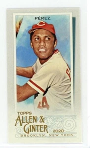 2020 Topps Allen & Ginter Baseball Tony Perez Mini AG Back SSP #335 - Bild 1 von 2