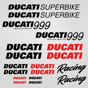DUCATI Superbike Aufkleber Testastretta 999 S Sticker Kit Streetfighter Vinyl ORACAL - Bild 1 von 10