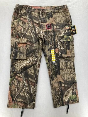 Pantalones cargo Mossy Oak para hombre XXL marrón camuflaje pierna recta caza al aire libre Foto 1 de 4