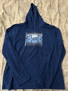 Under Armour Athletic Hoodie Youth Boys Big Logo Pullover XL - Picture 1 of 3