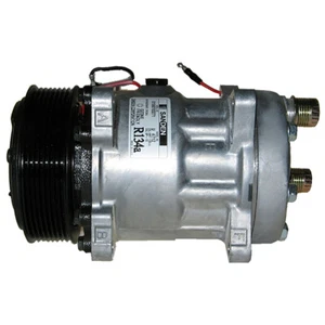 Compresor de A/C Genuino Sanden SD7H15 8086 8240 155cc Poly-V Vertical 119mm 24v - Imagen 1 de 1