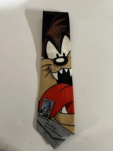 Looney Tunes Tie Vintage Taz Devil Tasmanian Stamp Collection 1997 Necktie Bugs - Picture 1 of 4