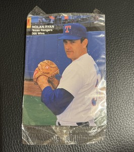 1991 MOTHER'S COOKIES CARD #3 - NOLAN RYAN  TEXAS RANGERS 300 WINS - NIP!