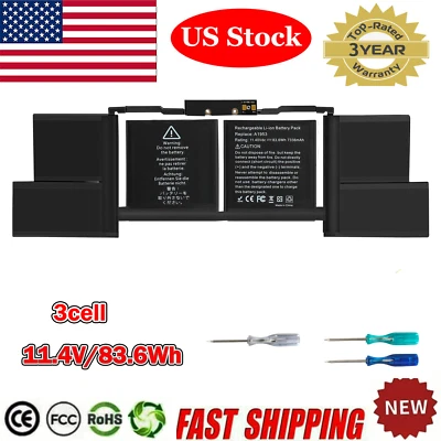 A1953 Battery for Apple MacBook Pro 15'' A1990 Mid 2018 2019 EMC 3215 3359 - Image 1 of 4