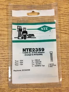 NTE2359 - T-NPN, Si, con resistenze 47k - Foto 1 di 1