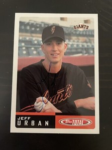 2002 Topps Total #656 Jeff Urban San Francisco Giants Signed Card Autographed