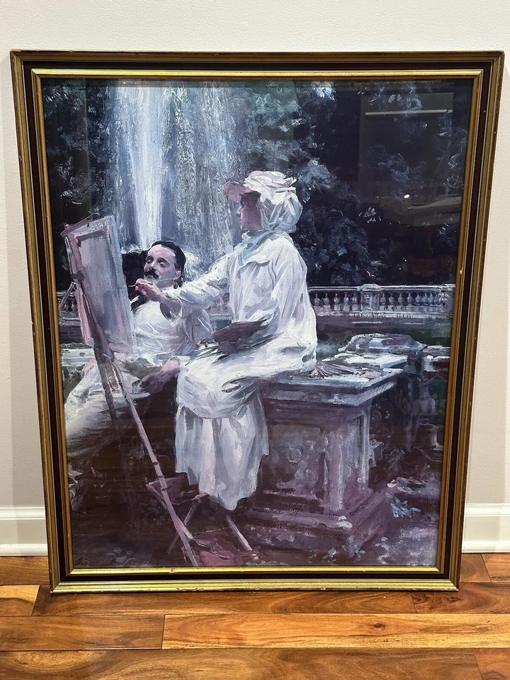 JOHN SINGER SARGENT Vintage Original Whitney Museum Exhibition Fountain Print - Image 1 of 4