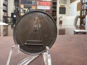 1835 Reformation Medal Of John Calvin Bronze Dorciere Nice! - Bild 1 von 8