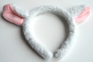 NEU Weißes Lamm Schafe Ohren Aliceband Mode Party Krippe Kostüm Kinder - Bild 1 von 1
