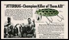 Two 1942 Jitterbug Fishing Lures Original Magazine Ads - Fred Arbogast Lures