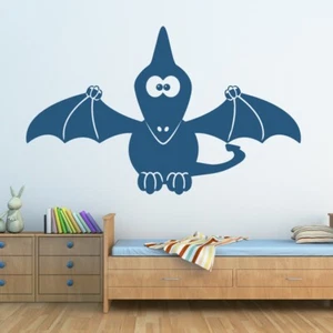 Pegatina de arte de pared de dinosaurio pterodáctilo dibujos animados para niños (AS10059) - Imagen 1 de 2