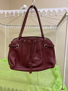 Auth.Salvatore Ferragamo Burgundy Shoulder Bag - Picture 1 of 12