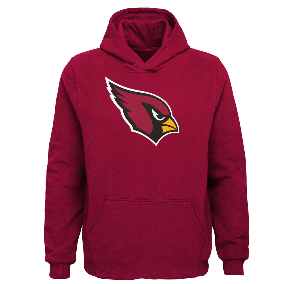 Толстовка с капюшоном флисовая командная основной логотип молодежная Outerstuff NFL Arizona Cardinals - Изображение 1 из 1