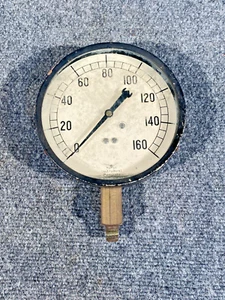 Vintage 6" MARSH INSTRUMENT Company Pressure Gauge Steampunk 0 to 160 - Picture 1 of 8