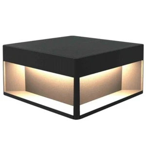 Garten Solar Lampe Aluminium Wegeleuchte Pollerleuchten Quadratisch Wandleuchte - Bild 1 von 15