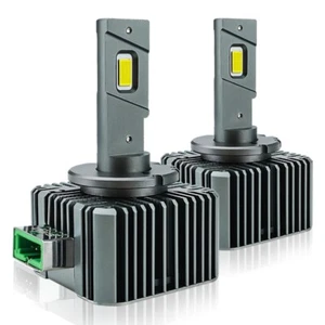 2pcs D3S D3R LED Headlight Bulbs 90W 6500K Super White HID Xenon Conversion Kit - Picture 1 of 11
