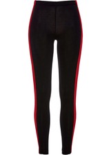 Leggings mit Elastikbund Gr. 44/46 Schwarz Damenleggings Skinny-Fit Hose Neu*