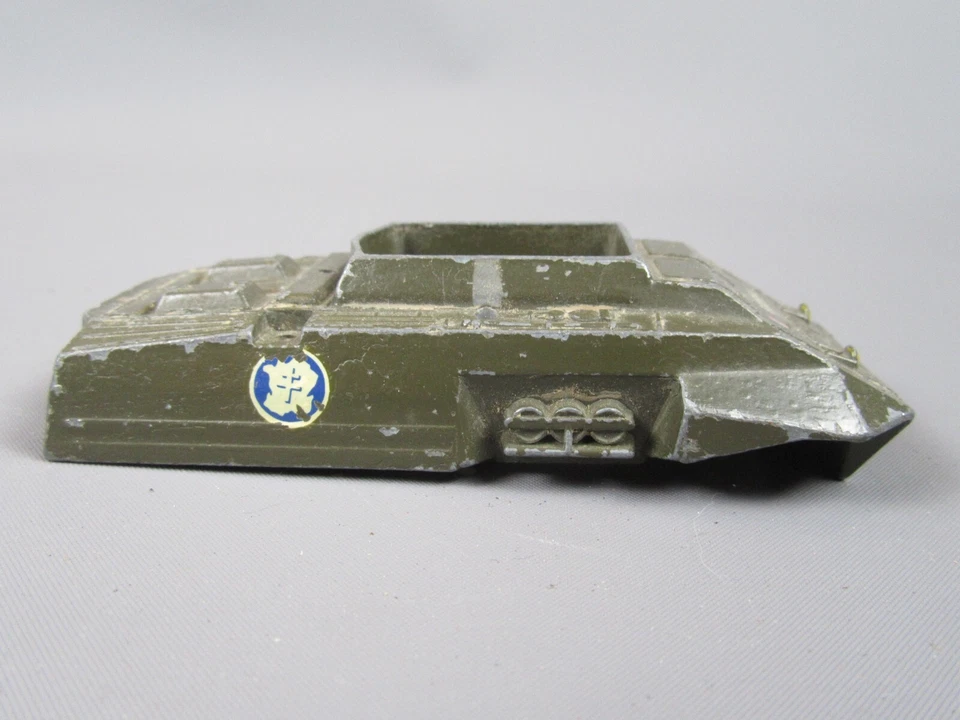 B684 Vintage Solido 200 Francia Carcassa Combattimento Auto M20 Militare 1:50 - Immagine 1 di 4