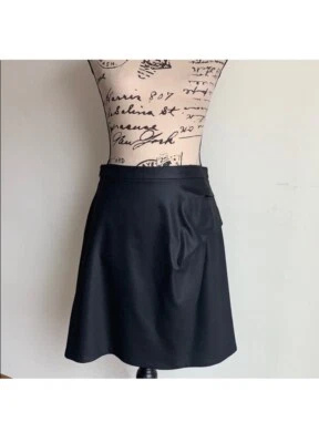 Черная мини-юбка Marc by Marc Jacobs со складками сбоку размер 4 - Изображение 1 из 4