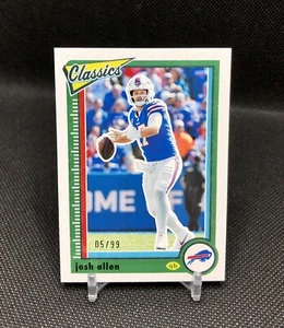 2022 Panini Classics Josh Allen /99 RED BACK VARIATION SP No. 9 #BILLSMAFIA 🦬 - Picture 1 of 14