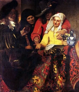 The Procuress by Johannes Vermeer Giclee Fine Art Print Reproduction - Picture 1 of 1