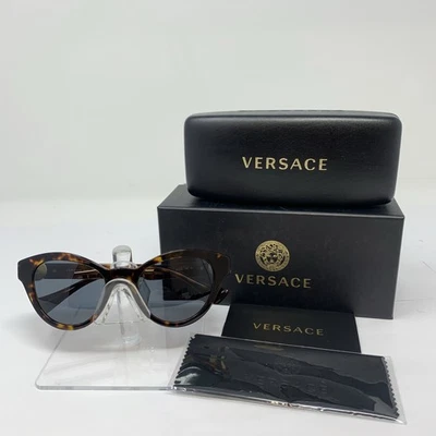 Gafas de sol Versace VE4435F 10887 52 mm Habana/lente gris oscuro Foto 1 de 4