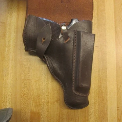 Vintage Soviet Bloc Brown Leather Makarov Pistol Holster GC 251109 - Image 1 of 3