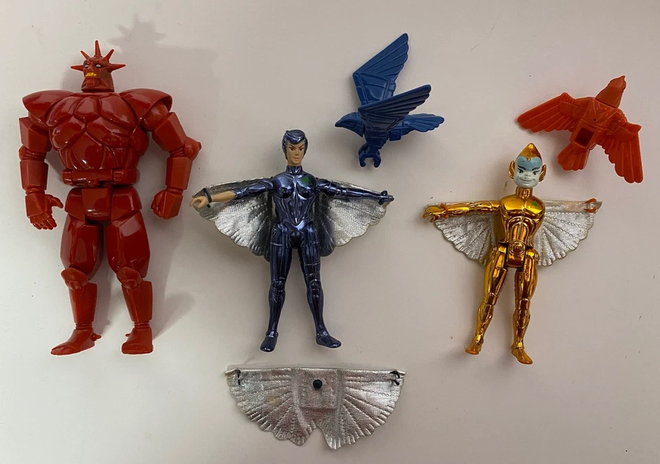 Lote Figuras de Acción Silverhawks Vintage Kenner Años 80 Juguetes Steelheart Copper Kid Foto 1 de 4