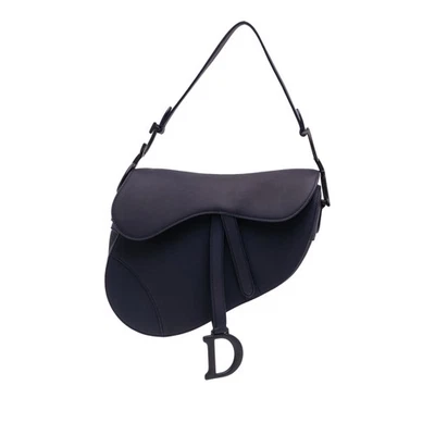 Authenticated Dior Ultra Matte skin Saddle Bag Blue Dark Calf Leather Shoulder - Image 1 of 4