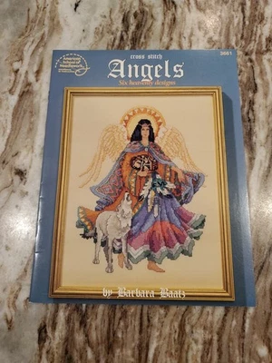 American School of Needlework Cross Stitch Patterns Angels 6 Heavenly Designs - Image 1 of 4