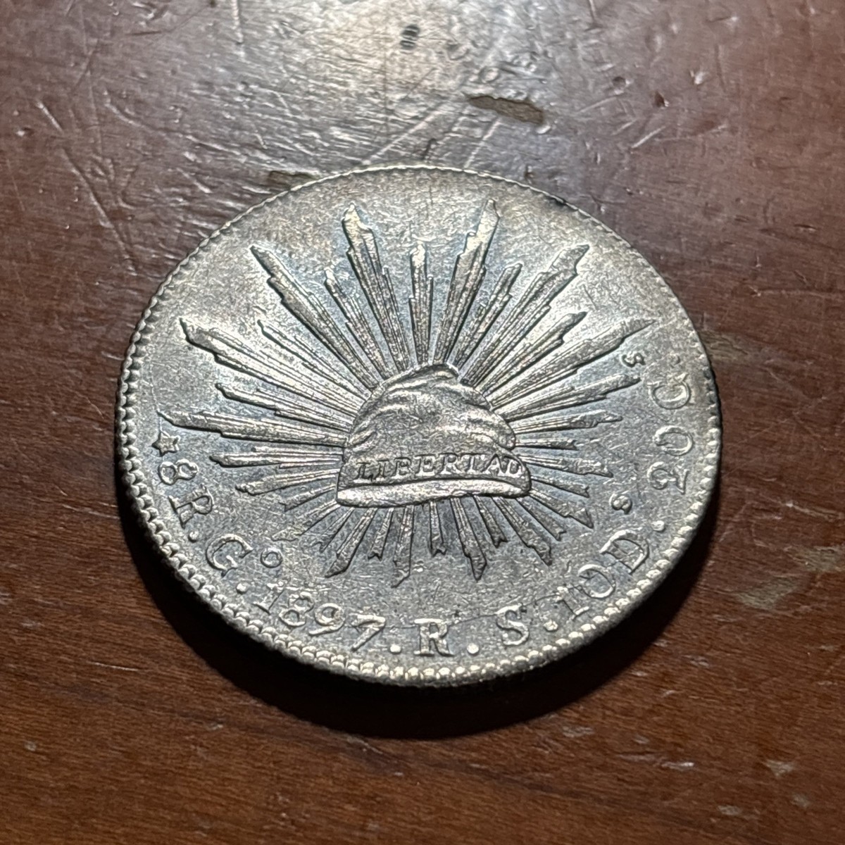 Silver 1897 Year Second Republic of Mexico Coins (1867-1905