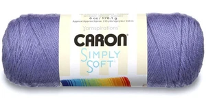 Caron Simply Soft Lavendelblau 100 % Acryl Garn - Neu 10 Stück - Bild 1 von 4