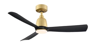 Fanimation Kute 44" Indoor Ceiling Fan in Brushed Satin Brass - Picture 1 of 1