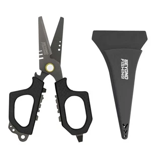Beyond Fishing 6.5" Pro Fishing Shears Dual Serrated Blades Fishing Braided L... - Picture 1 of 6