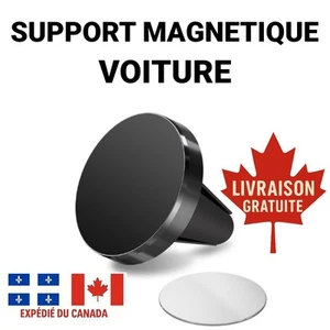 Support Magnétique de Téléphone pour Voiture - Aimanté smartphone Ventilation - Photo 1 sur 6