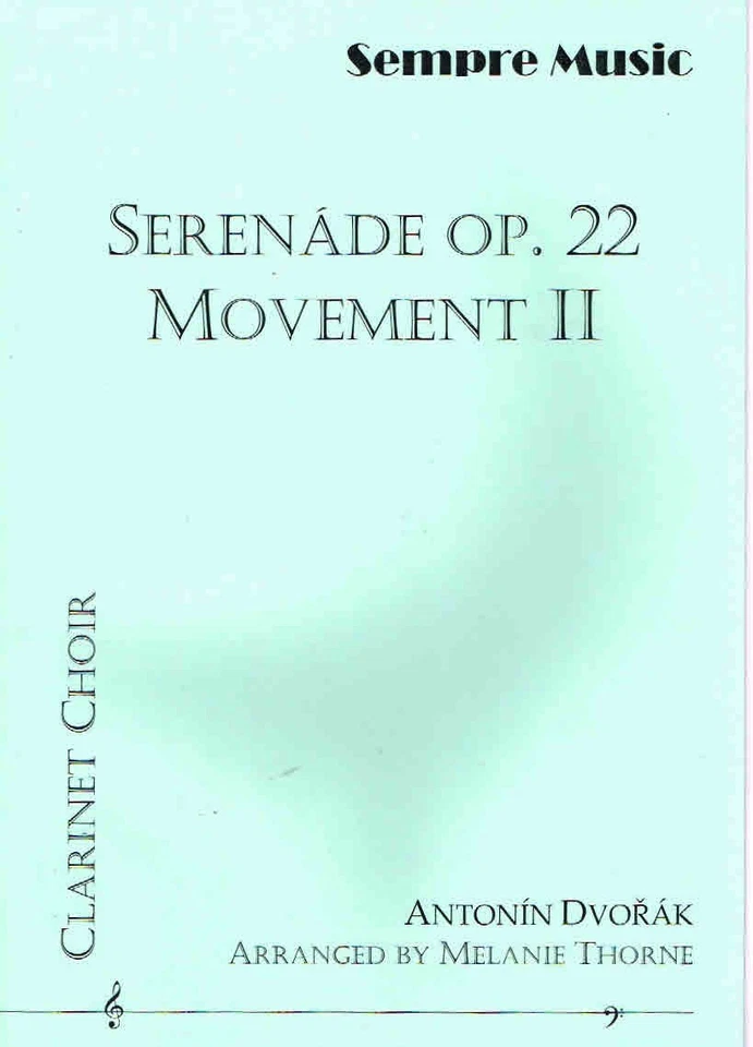 Serenade Op.22 Movement 2 for Clarinet Choir by Antonin Dvorak (SM-C166FF) - Image 1 of 1
