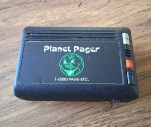 Vintage Motorola Classic Pager Beeper Black Backlight Vibrate WORKS! - Zdjęcie 1 z 13
