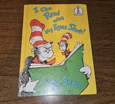I CAN READ WITH MY EYES SHUT! by DR. SEUSS 1978 TRUE FIRST PRINTING HC BOOK B-64 — 第 1/4 张图片