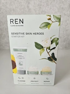 REN Evercalm™ Sensitive Skin Heroes Starter Kit Gift Set, Gentle Cleansing Milk - Picture 1 of 4