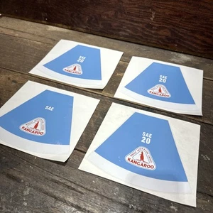 Kangaroo Oil Top Decals Repro X 4 - Picture 1 of 5