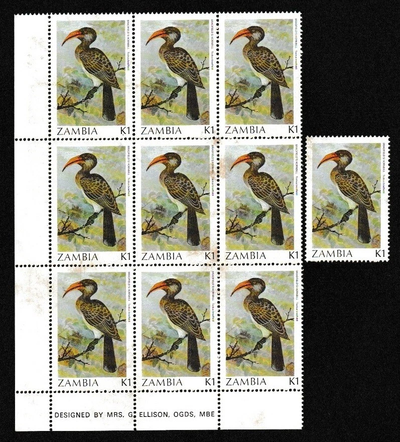 Замбия 1987-88 #381 K1 SCV-30$ марка x10 - Изображение 1 из 1