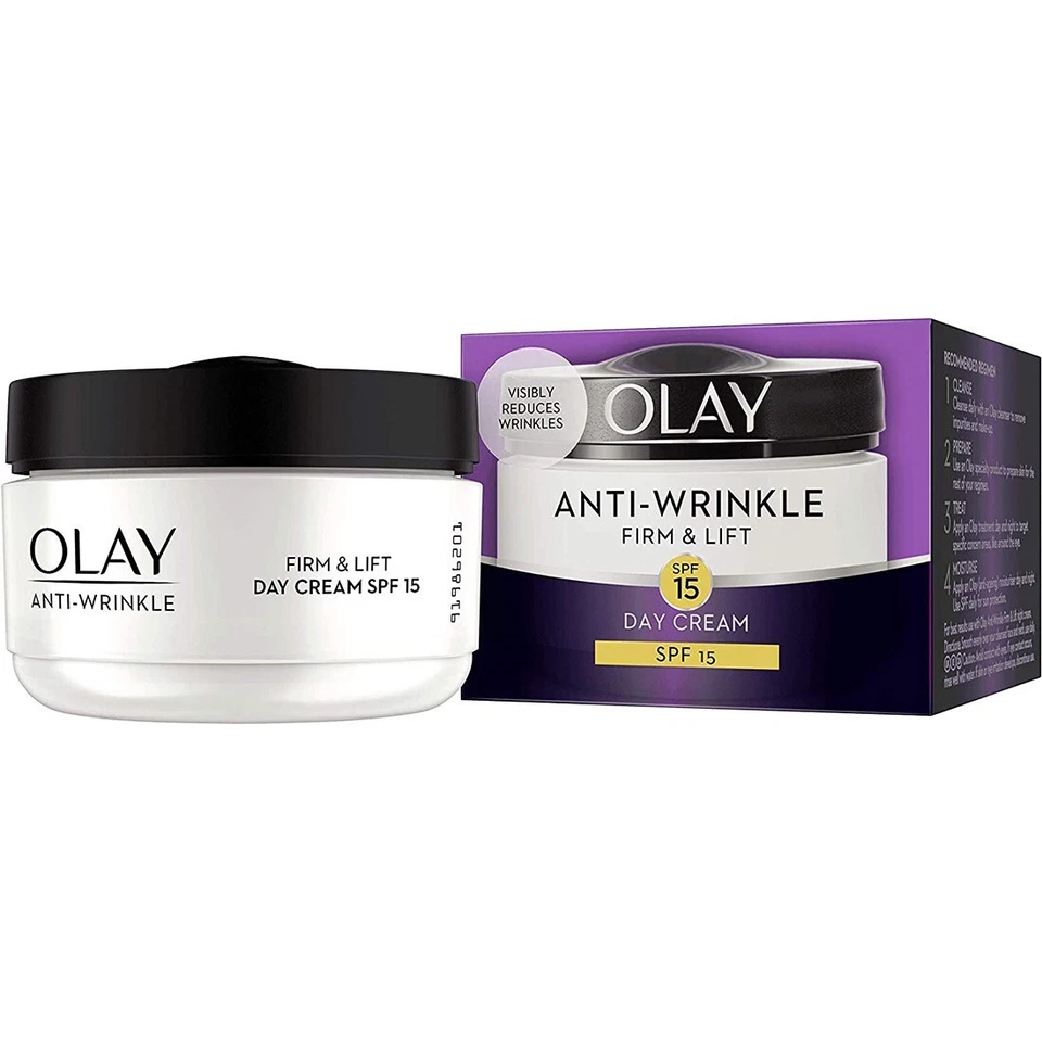 Olay Crema de Día Antiarrugas Firme y Lifting FPS 15, Hidratante Antiedad, 50 ml Foto 1 de 1