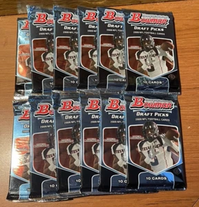 12 Pack Lot - 2009 Bowman Draft Picks NFL Hobby Packs Matthew Stafford RC - Bild 1 von 6